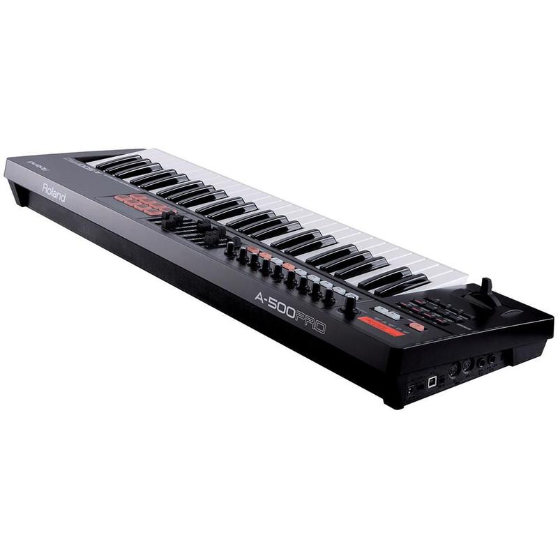 Teclado Controlador Roland A-500 Pro Preto MIDI/USB 49 Teclas